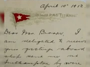 ٹائی ٹینک میں بچ جانے والے مسافر کا 113 سال پرانا خط منظر عام پر