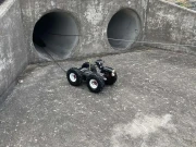 ریموٹ کنٹرول کار کی مدد سے زیرِ زمین پھنسی بلی کو نکال لیا گیا